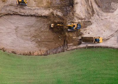 GHN construction site overhead shot